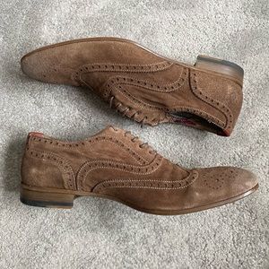 Paul Smith Brown Taupe Dip Dyed Suede 